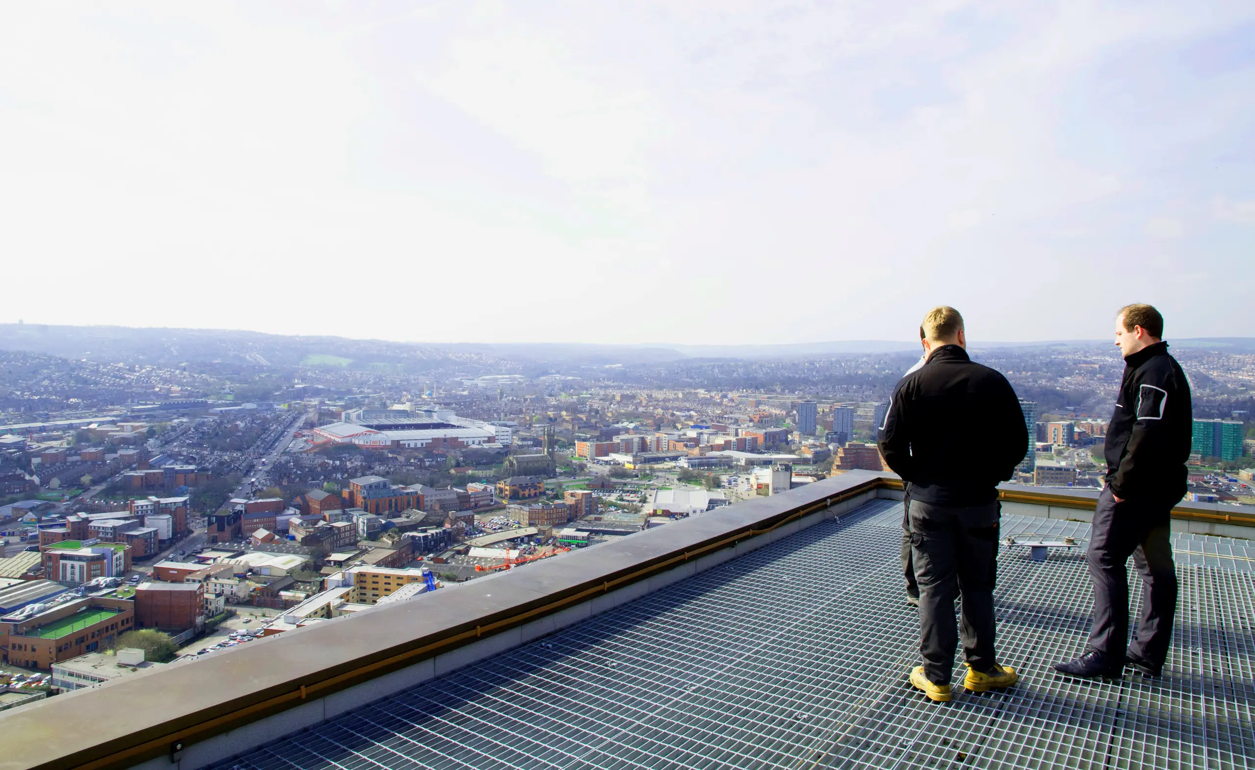 EntireFM commercial drone aerial building survey surveying commercial rooftop infrastructure